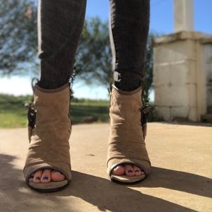 Nine West open toe booties